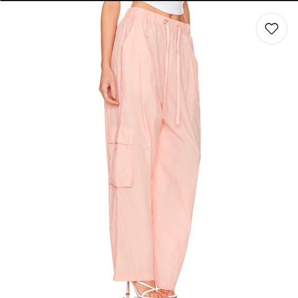 Blank NYC High Rise Pull On Cargo Pants Elastic Waist in Primrose Pink Size XS - Picture 2 of 8